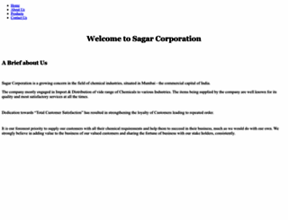 sagarcorporation.in screenshot