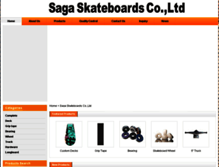 sagaskateboards.com screenshot