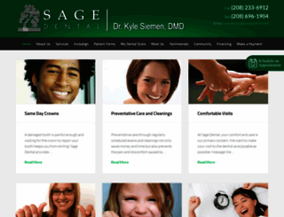 sage-dental.com screenshot