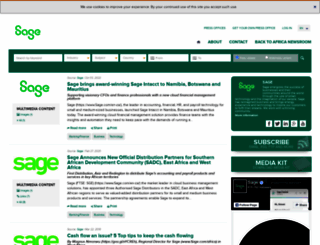 sage.africa-newsroom.com screenshot