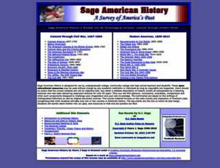 sageamericanhistory.net screenshot