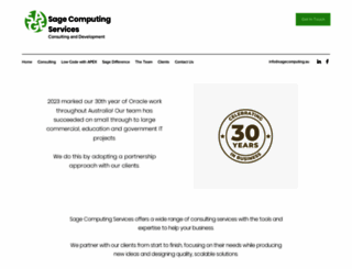sagecomputing.com.au screenshot