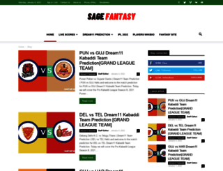 sagefantasy.com screenshot