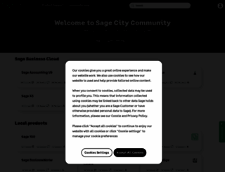 sageintelligencecommunity.com screenshot
