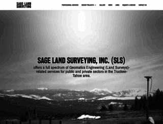 sagelandsurvey.com screenshot