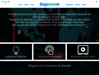 sagemcom.com screenshot