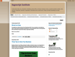 sagescript.blogspot.com screenshot