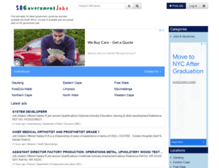 sagovernmentjobs.com screenshot