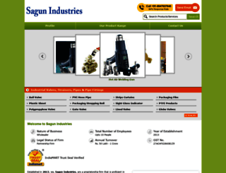 sagunindustries.in screenshot