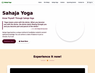 sahajayogatelangana.org screenshot