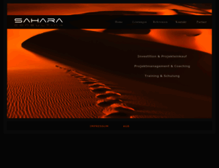 sahara-consulting.at screenshot