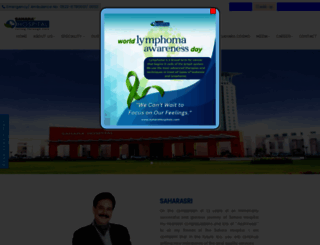 saharahospitals.com screenshot