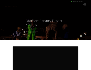saharaluxurycamps.com screenshot