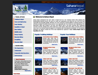 saharanepaltreks.com screenshot