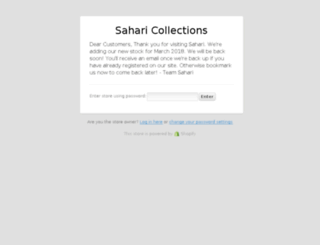 sahari.myshopify.com screenshot