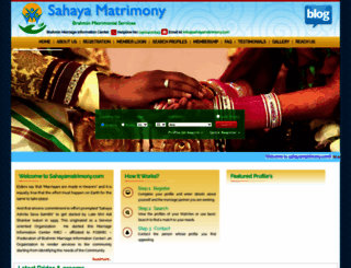 sahayamatrimony.com screenshot