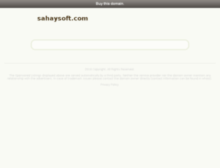 sahaysoft.com screenshot