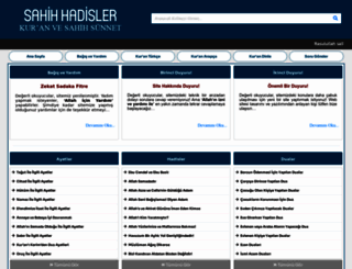 sahihhadisler.com screenshot