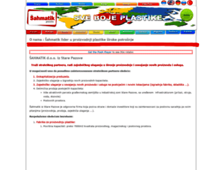 sahmatik-plastic.com screenshot