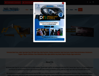 saicabletraysindia.com screenshot