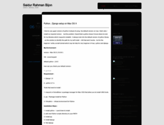 saidur.wordpress.com screenshot