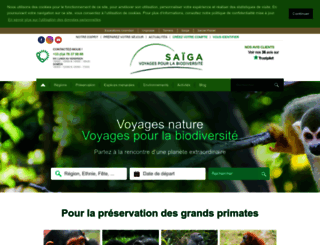 saiga-voyage-nature.fr screenshot