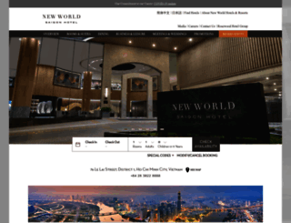 saigon.newworldhotels.com screenshot