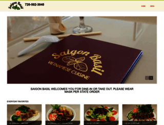 saigonbasilrestaurant.com screenshot