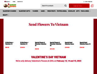 saigonflowers.com screenshot
