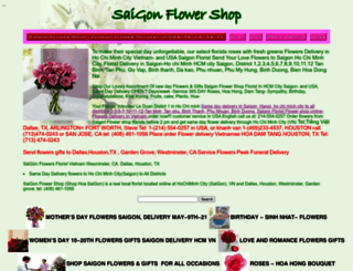 saigonflowershop.com screenshot