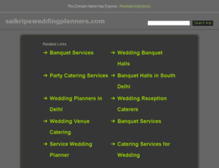 saikripaweddingplanners.com screenshot