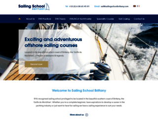 sailingschoolbrittany.com screenshot