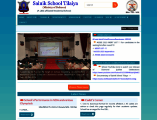 sainikschooltilaiya.org screenshot