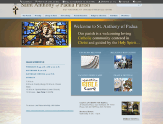 saintanthonyofpadua.org screenshot