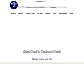 saintchadschadwellheath.org.uk screenshot