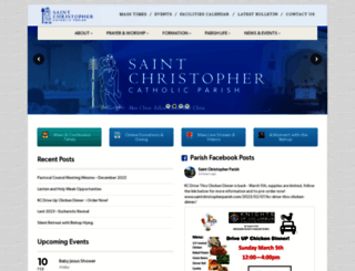 saintchristopherparish.com screenshot
