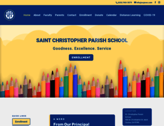 saintchristopherparishschoolwc.com screenshot