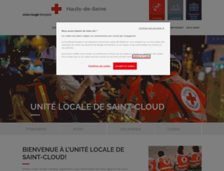 saintcloud.croix-rouge.fr screenshot