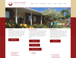 saintdominiccatholicschool.com screenshot