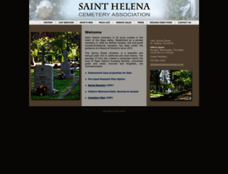 sainthelenacemetery.com screenshot