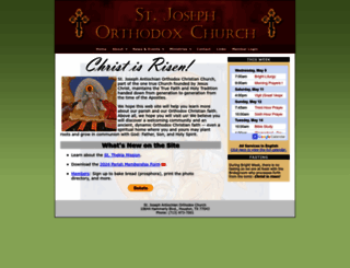 saintjosephorthodox.org screenshot