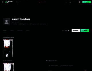 saintlonlon.deviantart.com screenshot
