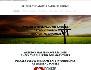 saintpaulcatholicchurchpocahontas.com screenshot
