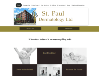 saintpauldermatology.com screenshot