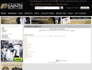 saints.neworleanssaintsteamshop.com screenshot