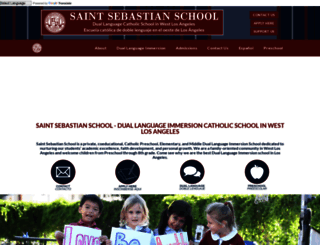saintsebastianschool.com screenshot