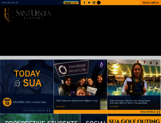 saintursula.org screenshot