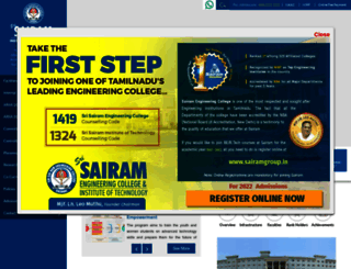 sairamit.edu.in screenshot