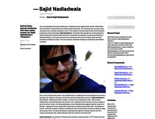 sajidnadiadwalafilmproducer.wordpress.com screenshot