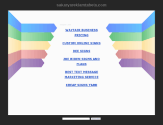 sakaryareklamtabela.com screenshot